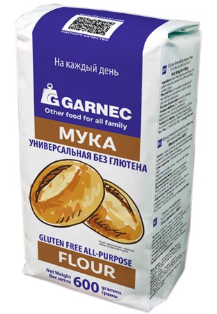 Смесь безглютеновая Мука универсальная, 600г, Гарнец гар29 - фото 15011