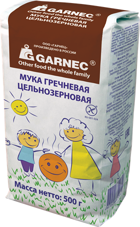 Мука гречневая ц/з, 500г, Гарнец гар9 - фото 15019