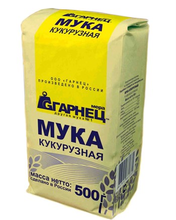 Мука кукурузная, 500г, Гарнец гар14 - фото 15025