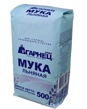 Мука льняная, 500г, Гарнец гар15 - фото 15026