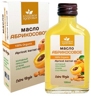 Масло абрикосовое, 100мл, Кладовая здоровья актр1 - фото 15114