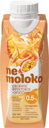 Немолоко овсяное фруктовое экзотик, 0,25л нем16 - фото 15223
