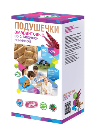 Подушечки амарантовые со сливочной начинкой, 250г, Di&Di ди18 - фото 15967