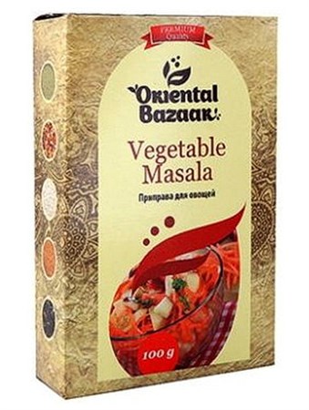 Смесь специй для овощей Vegetable masala, 100 г, Шри Ганга шг19 - фото 16302