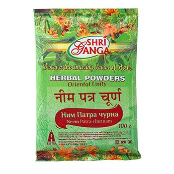 Травяной порошок Ним патра чурна, 200г, Шри Ганга шг021 - фото 16320