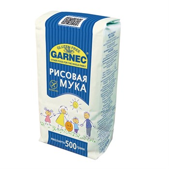 Мука рисовая без глютена, 500г, Гарнец гар62 - фото 18500