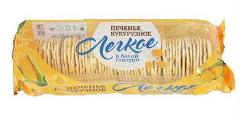 Кукурузное печенье в белой глазури, 145г, Продпоставка прод16 - фото 19232