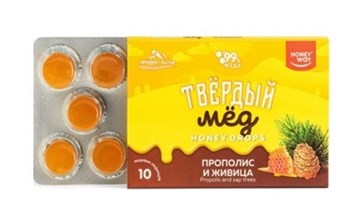 Твердый мед Прополис и живица, 30г тмед8 - фото 19277