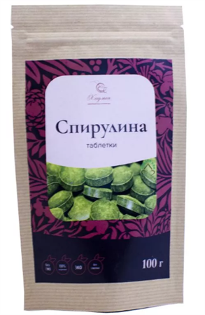 Спирулина таблетки, 100г, Хаумея хаум14 - фото 19385