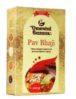 Смесь специй для картофеля и гороха Pav Bhaji, 100 г, Шри Ганга шг56 - фото 19456