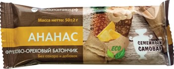 Батончик Ананас, 50г, Семейный самовар семс07 - фото 19751