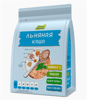 Каша льняная заварная, 250г, КЗ кз040 - фото 20368