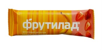 Батончик фруктовый Банан-Клубника, 30г, Фрутилад фру42 - фото 20440