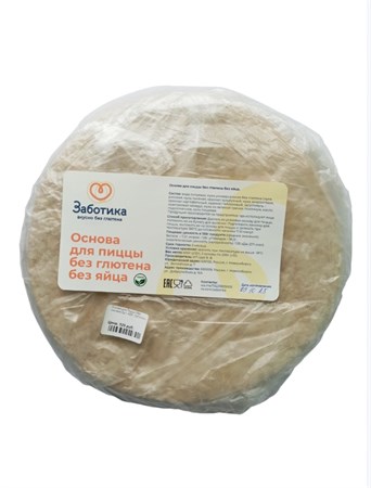 Основа для Пиццы без глютена 3шт, 400г, Заботика збт3