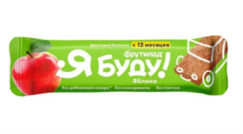 Батончик фруктовый Я Буду Яблоко, 15г, Фрутилад фру45