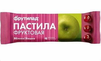 Пастила фруктовая Яблоко-вишня, 30г, Фруктовая энергия фру24