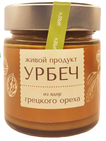 Урбеч Грецкий орех, 200г, Живой продукт жпр06