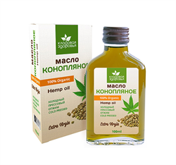 Масло конопляное, 100мл, Кладовая здоровья актр9
