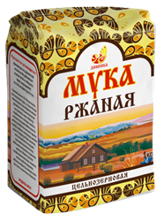 Мука ржаная деревенская, 1кг, Дивинка див13
