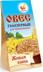 Овес голозерный для проращивания, 500г, Дивинка