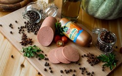 Колбаса вареная со вкусом докторской, 400г, Омск вво1