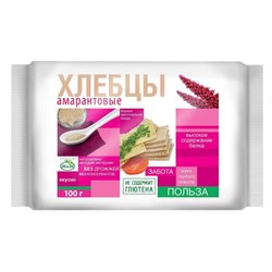 Хлебцы амарантовые, 100г, Di&Di ди24