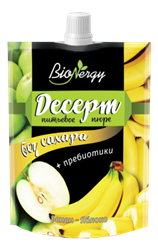 Десерт фруктовый Яблоко-банан, 140 г, Сава сава4