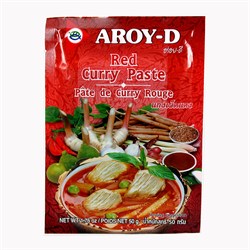 Паста карри красная, 50г, AroyD пк02