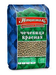 Чечевица красная, 450г, Националь гар010