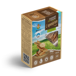 Печенье три пользы ржаное с кунжутом, 150г, Иван да ид23