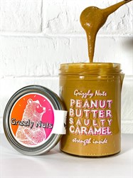 Арахисовая паста соленая карамель, 370г, Grizzly nuts grizzly17