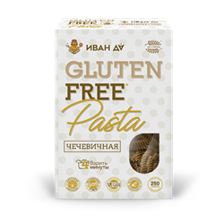 Макароны чечевичные безглютеновые, 250г, Иван да ид0102