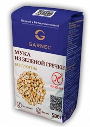 Мука из зеленой гречки, 500г, Гарнец