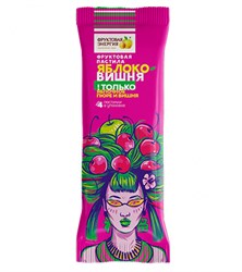 Пастила фруктовая Яблоко-вишня, 30г, Фруктовая энергия фру24