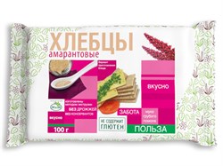 Хлебцы амарантовые без добавок, 100 г, Di&Di ди15