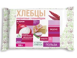 Хлебцы амарантовые с топинамбуром и луком, 100 г, Di&Di ди21