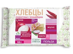 Хлебцы амарантовые с топинамбуром и луком, 100 г, Di&Di