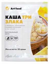 Каша Три злака с ананасом, 38г, Артлайф