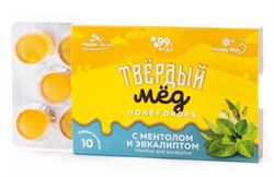 Твердый мед Ментол и эквалипт, 30г