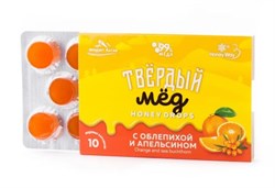 Твердый мед Облепиха и апельсин, 30г тмед5