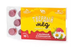 Твердый мед Малина и ромашка, 30г