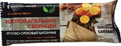Батончик Золотой апельсин-корица, 50г, Семейный самовар семс11