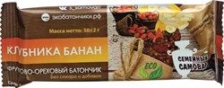 Батончик Клубника-банан, 50г, Семейный самовар семс13