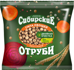 Отруби хрустящие Сила овощей, 100г , Сибирская клетчатка сибкл21