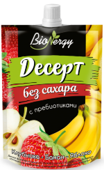 Десерт фруктовый Клубника-банан-яблоко, 140 г, Сава сава32