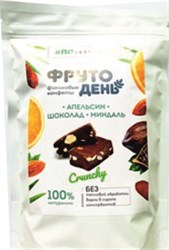 Конфеты финиковые Апельсин-шоколад-миндаль, 150г, Фрутодень сибкедр83