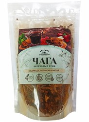 Чага с каркаде, яблоком и мятой, 100г, Вятские дары природы добтр53