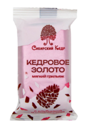 Грильяж Кедровое золото клубника с шампанским, 35г, Сибирский кедр сибкедр88