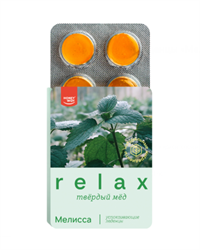 Твердый мед Relax мелисса, 18г тмед13