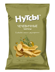 Чечевичные чипсы Оливковое масло с розмарином, 50г, Don Shelldon нутс8